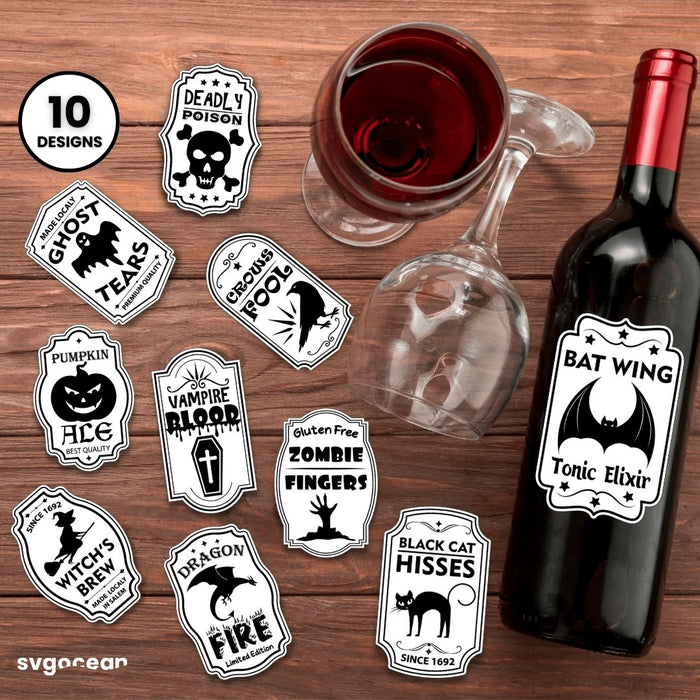 halloween-bottle-labels-svg-bundle-vector-for-instant-download-svg-ocean-svgocean for Free Printable Halloween Wine Bottle Labels Halloween Bottle Labels Svg Bundle vector for instant download - Svg Ocean — svgocean for Free Printable Halloween Wine Bottle Labels