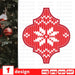 Arabesque Tile Christmas Ornament SVG Cut file - Svg Ocean
