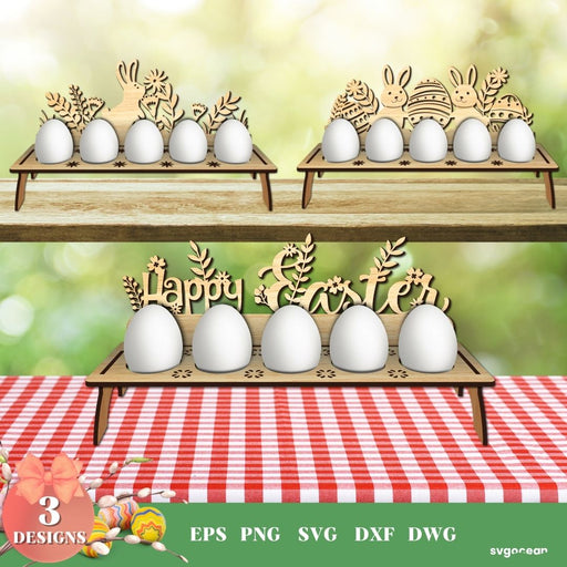 Easter Eggs Holder Laser Cut SVG Bundle - svgocean
