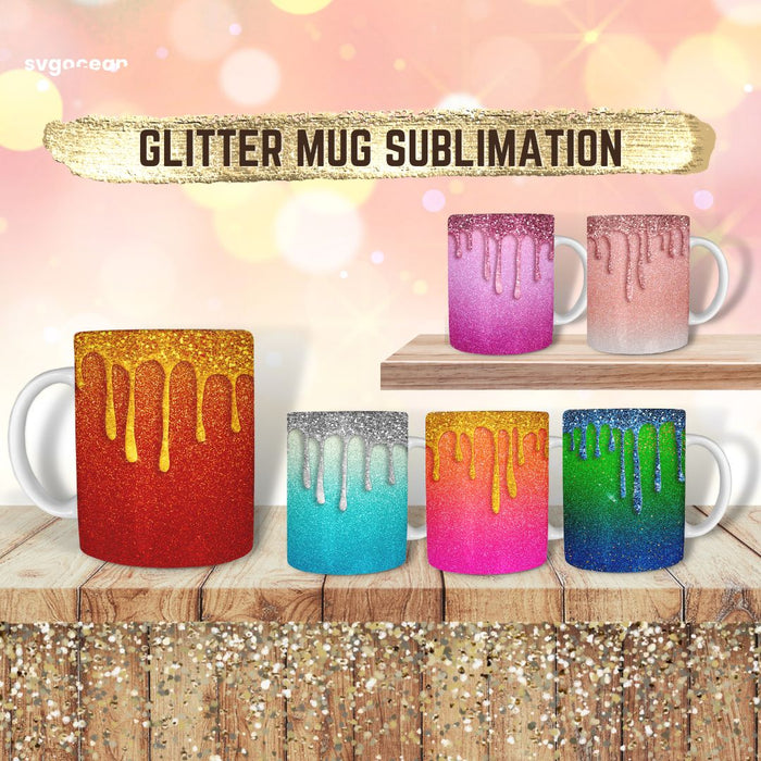 Glitter Mug Sublimation - Svg Ocean