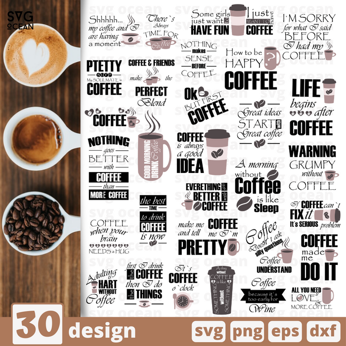 Coffee quotes SVG svg files for cricut - Svg Ocean