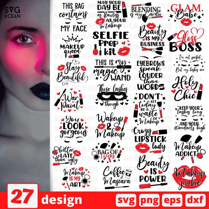 Makeup SVG Bundle - Svg Ocean