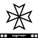 Maltese Cross SVG - Svg Ocean