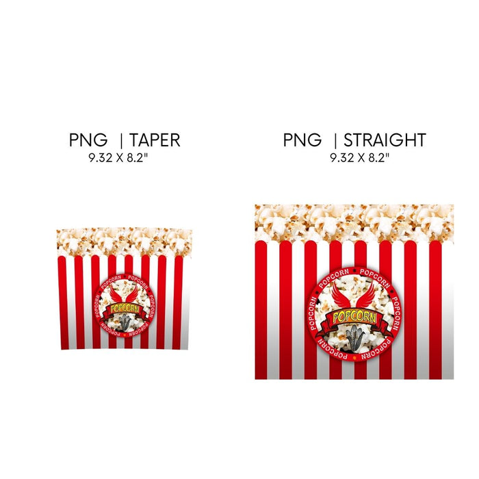 Popcorn Tumbler Sublimation - Svg Ocean