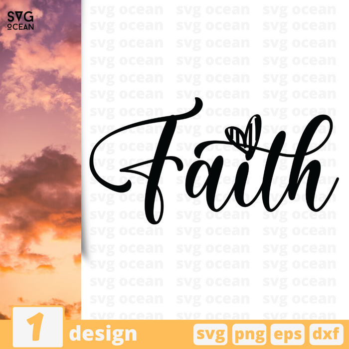 FREE Faith SVG file for cricut - Svg Ocean — svgocean