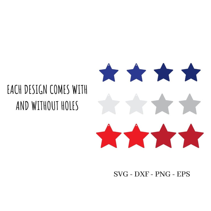 USA Earrings SVG - Svg Ocean