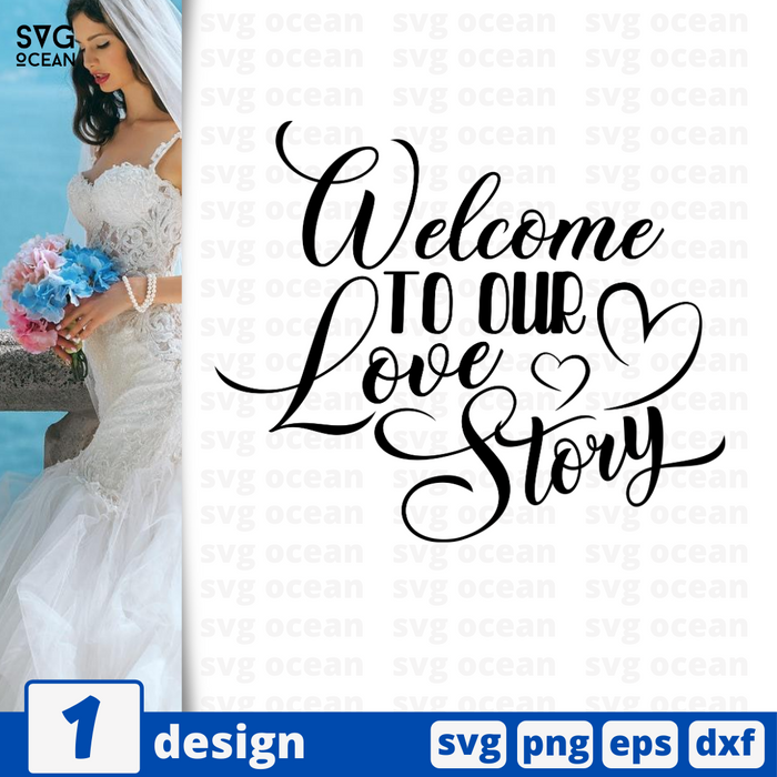 Welcome to our love story SVG vector bundle - Svg Ocean