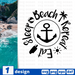 Eat Sleep Beach Repeat SVG vector bundle - Svg Ocean