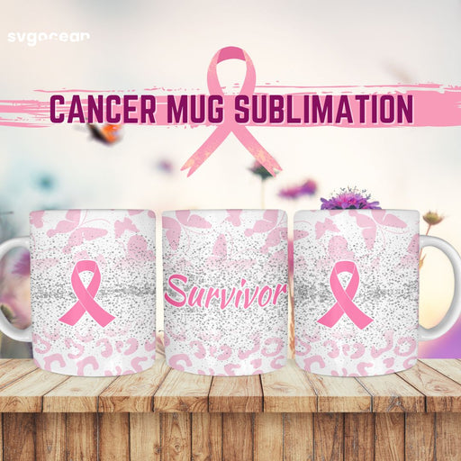 Cancer Mug Wrap - Svg Ocean