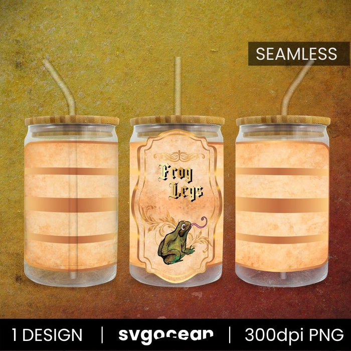 Frog Legs Can Glass PNG - Svg Ocean
