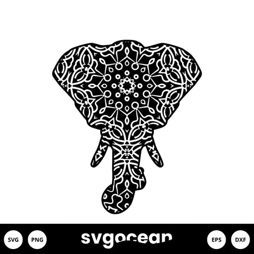 Elephant Mandala Svg - Svg Ocean