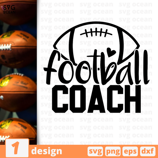 Football coach SVG vector bundle - Svg Ocean