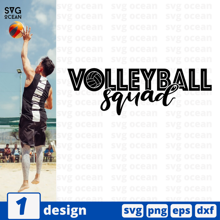 Volleyball squad SVG vector bundle - Svg Ocean