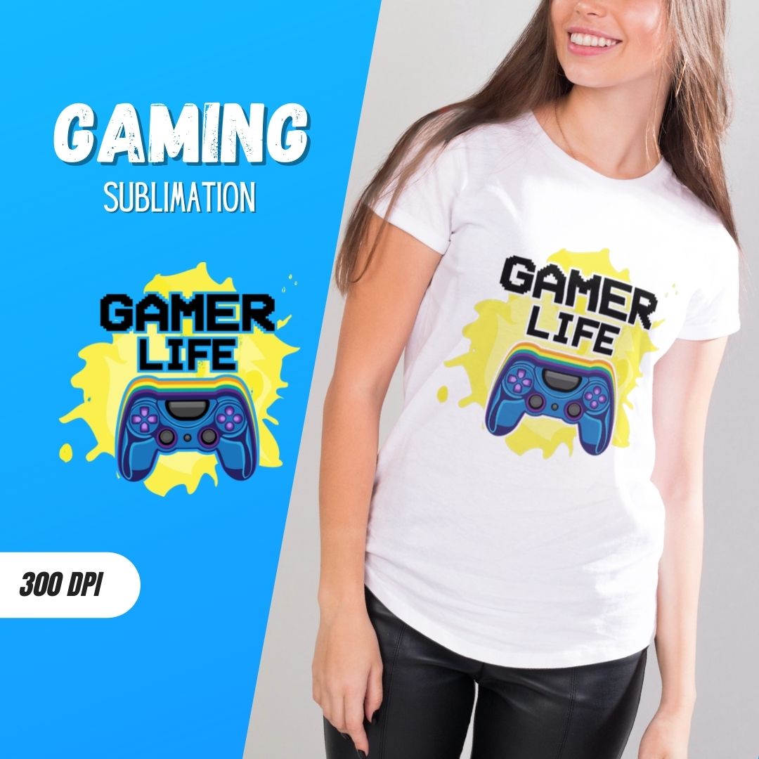 Gamer Life Sublimation vector for instant download - Svg Ocean — svgocean