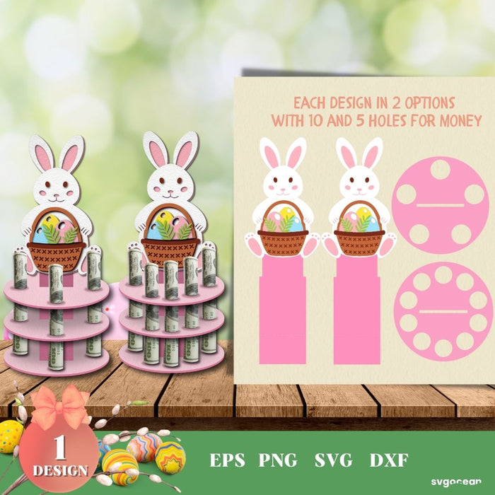 Easter Money Cake Holder SVG - svgocean 