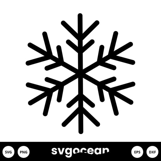 Simple Snowflake Svg Free - Svg Ocean