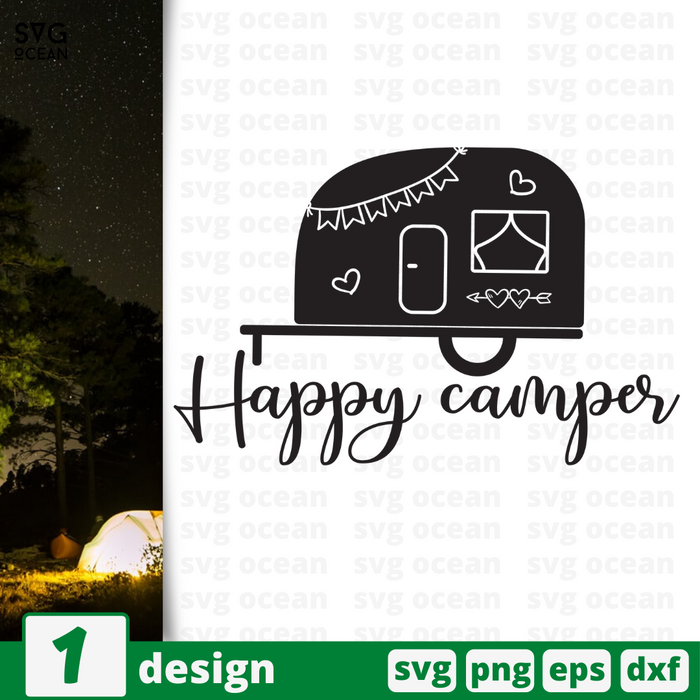 Happy campers SVG vector bundle - Svg Ocean
