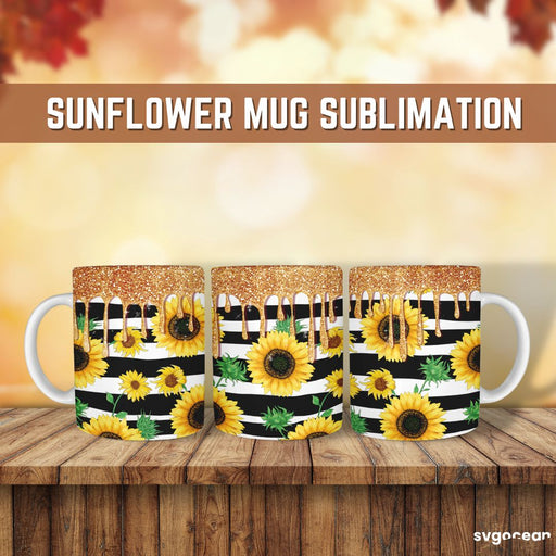 Sunflower Glitter Sublimation - Svg Ocean