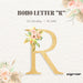 Boho Wedding Letter R - Svg Ocean