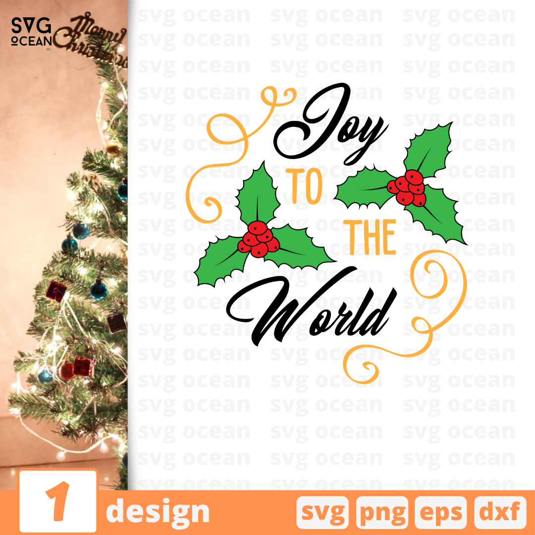 Joy to the world SVG bundle vector for instant download - Svg Ocean