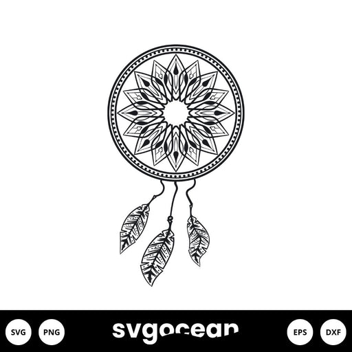 Dream Catcher Mandala Svg - Svg Ocean