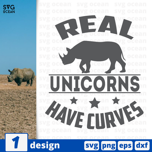 Real unicorns have curves SVG vector bundle - Svg Ocean