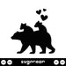 Mama Bear And Cubs Svg - Svg Ocean