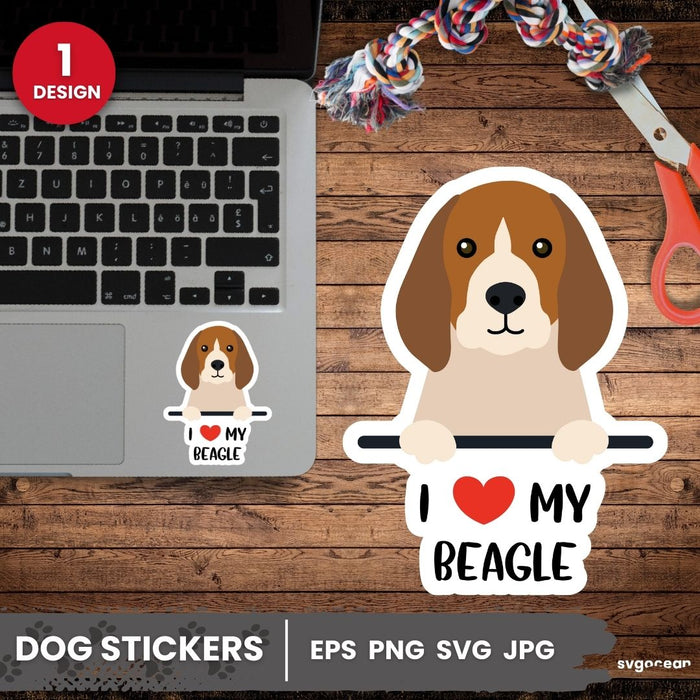 Beagle Sticker SVG - svgocean