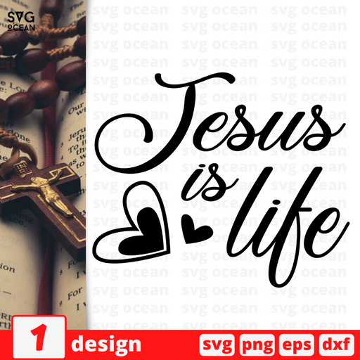 Jesus is life SVG vector bundle - Svg Ocean