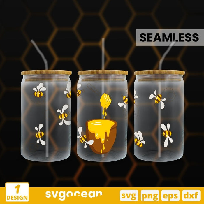 Honey Pattern SVG - Svg Ocean