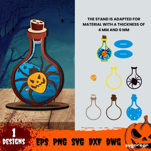Halloween Bottles Design - Svg Ocean