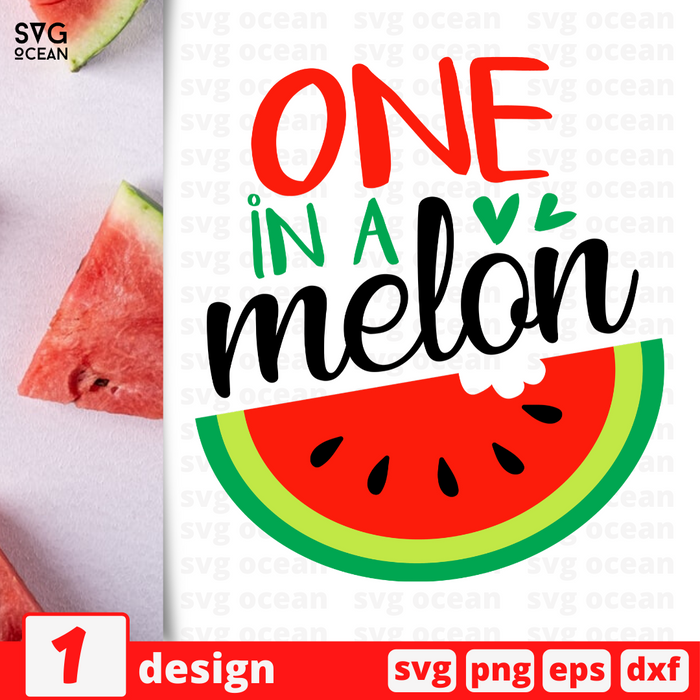 One in a melon SVG vector bundle - Svg Ocean