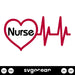 Nurse Heartbeat SVG - Svg Ocean