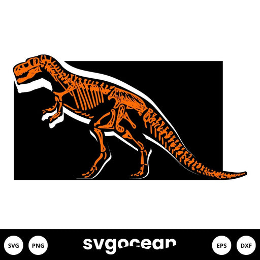 Dinosaur Skeleton Svg - Svg Ocean