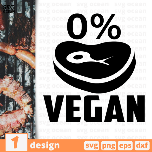 0% vegan SVG vector bundle - Svg Ocean