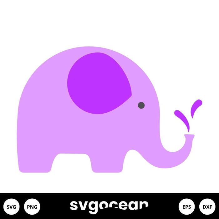 Cute Baby Elephant Svg - Svg Ocean