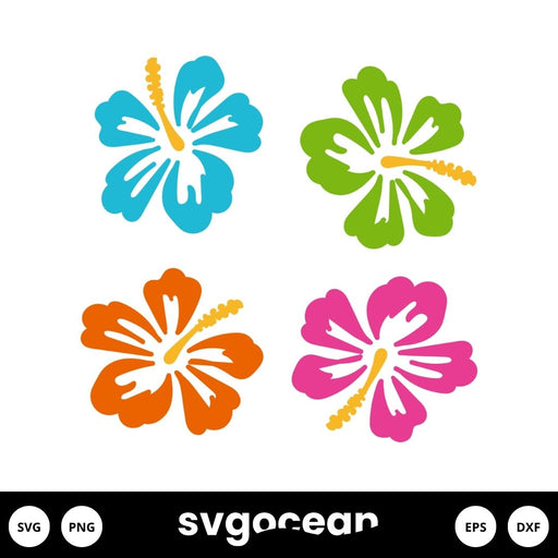 Hawaiian Flowers SVG - Svg Ocean