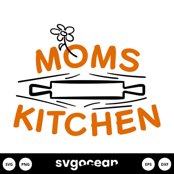Mama Kitchen Cartoon Logo