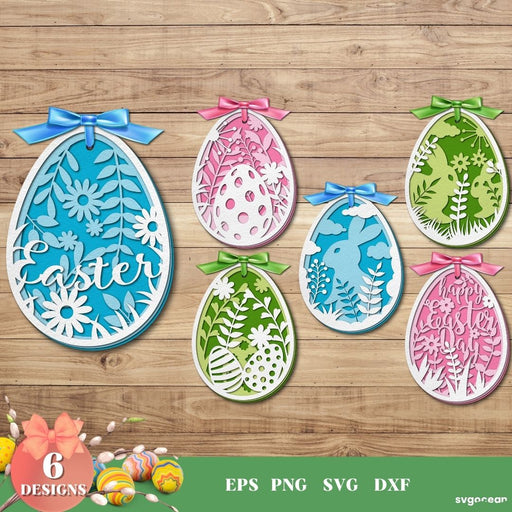 3D Easter Egg SVG Bundle - svgocean