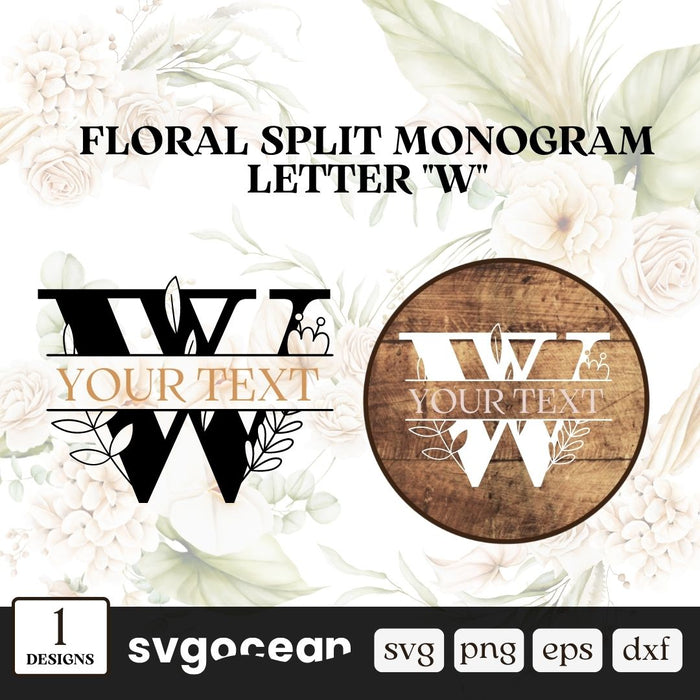 Botanical Split Monogram Letter K SVG vector for instant download - Svg  Ocean — svgocean
