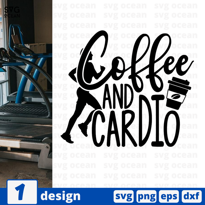 Coffee and cardio SVG vector bundle - Svg Ocean