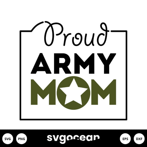 Proud Army Mom SVG - Svg Ocean