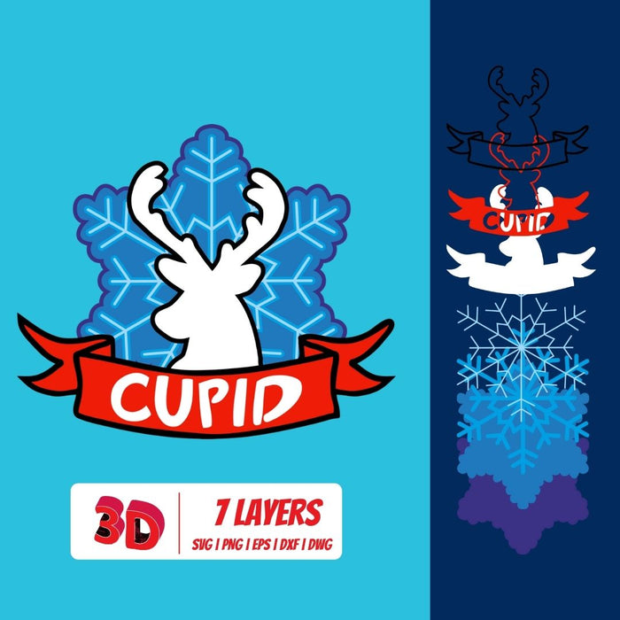 Cupid 3D Layered SVG Cut File - Svg Ocean