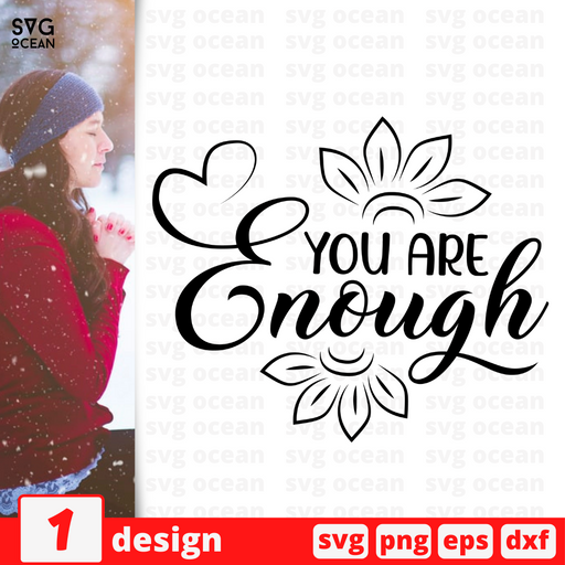 You are enough SVG vector bundle - Svg Ocean