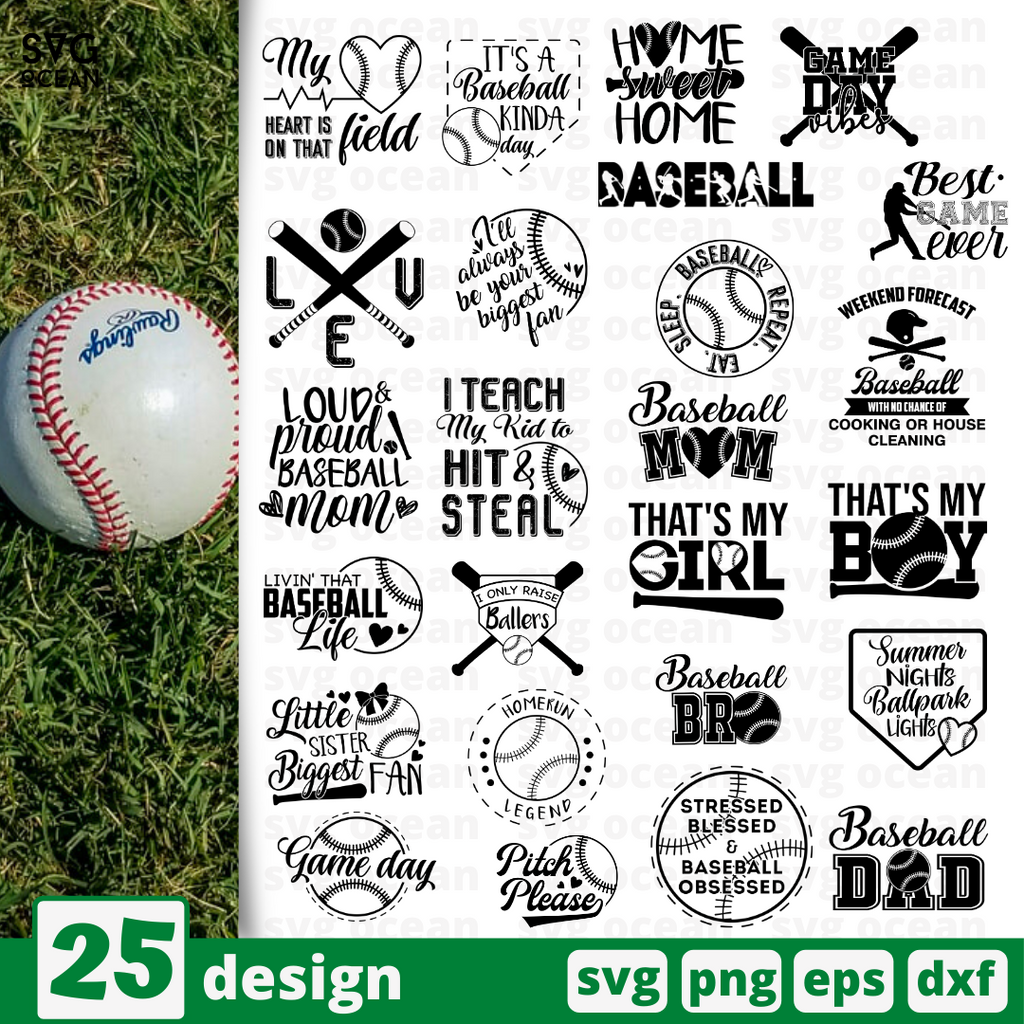 Free Hit & Steal Baseball SVG Cut File