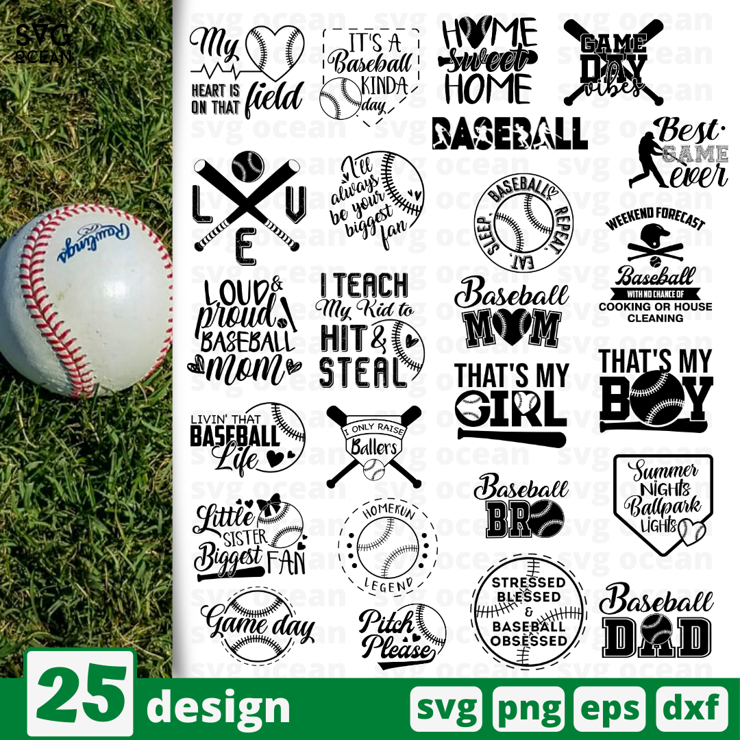 Baseball and Bat Svg File Baseball Svg Sport Baseball Bat 