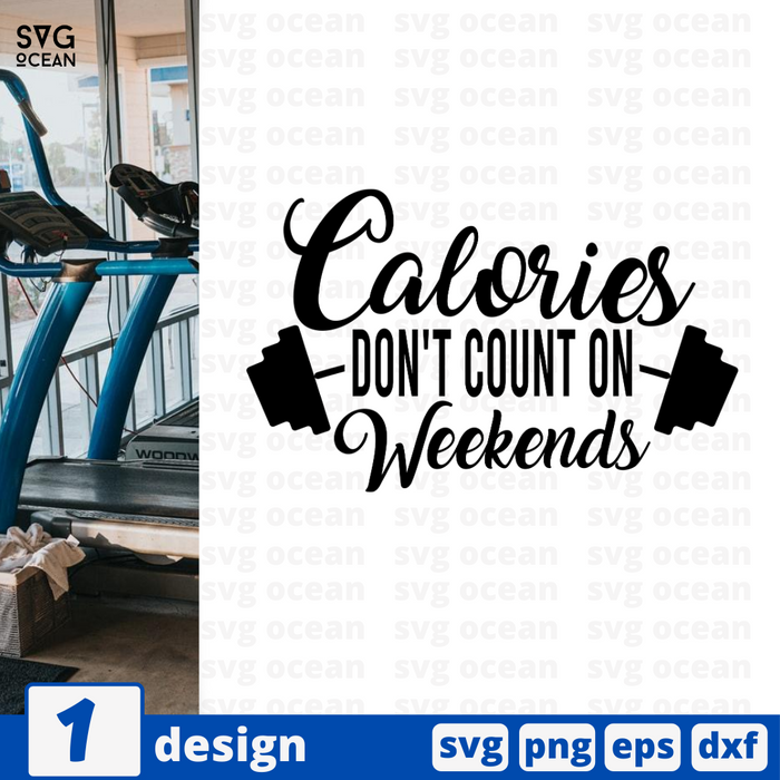 Calories don't count on weekends SVG vector bundle - Svg Ocean