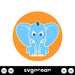 Cute Elephant Svg - Svg Ocean