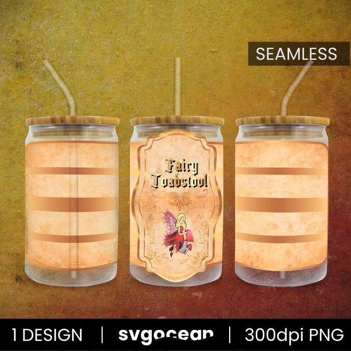 Fairy Toadstool Can Glass PNG - Svg Ocean