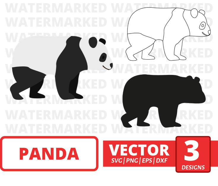 Panda SVG bundle vector for instant download - Svg Ocean — svgocean